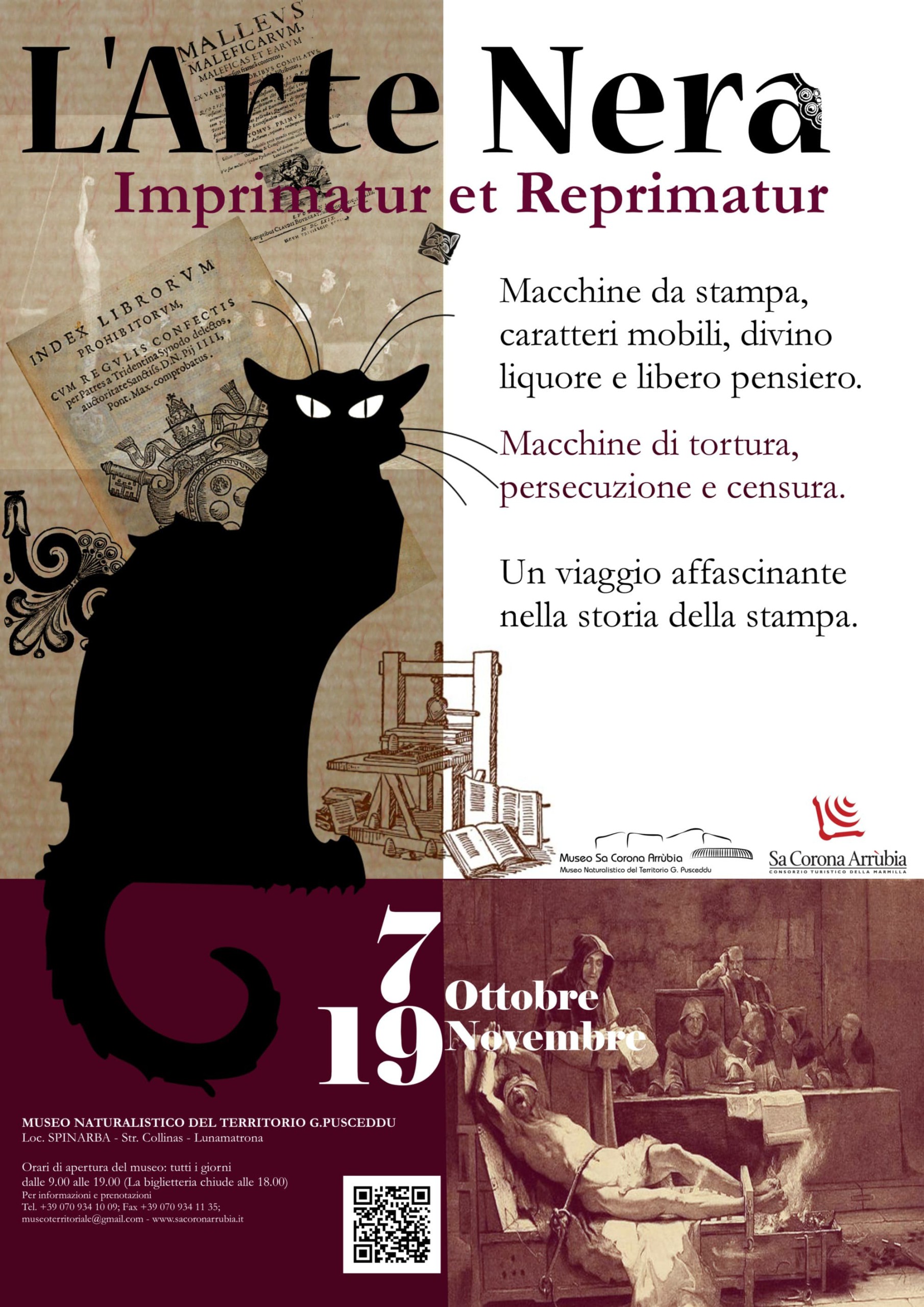 LOCANDINA MOSTRA arte nera